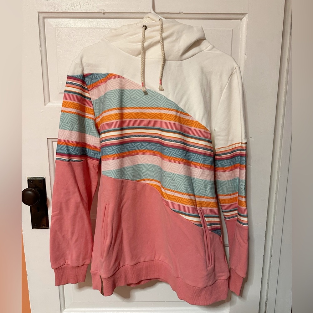 AMPERSAND AVE Malibu Beach Striped Hoodie
